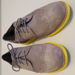 Cole Haan x Nike Lunargrand suede wingtips grey size 13 NWOB
